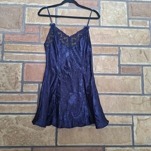Victoria's Secret Gold Label Vintage 90s Lace Trim Slip Dress Medium